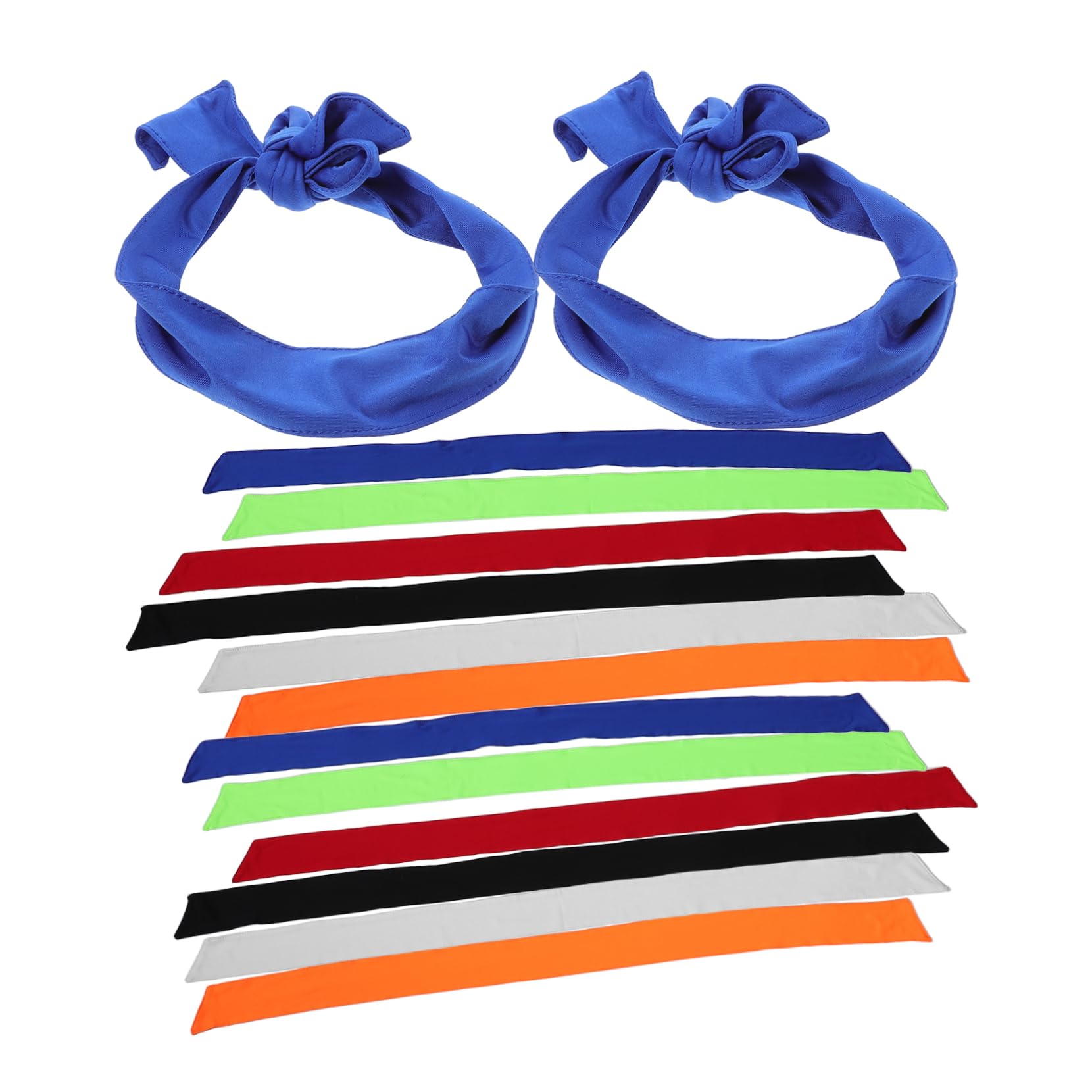 VALICLUD 24pièces Bandeau Anti-Transpiration à Nouer Bandeaux de Sport Respirants Bandeaux de Course pour Hommes et Femmes Contrôle Transpiration Maintien Sûr