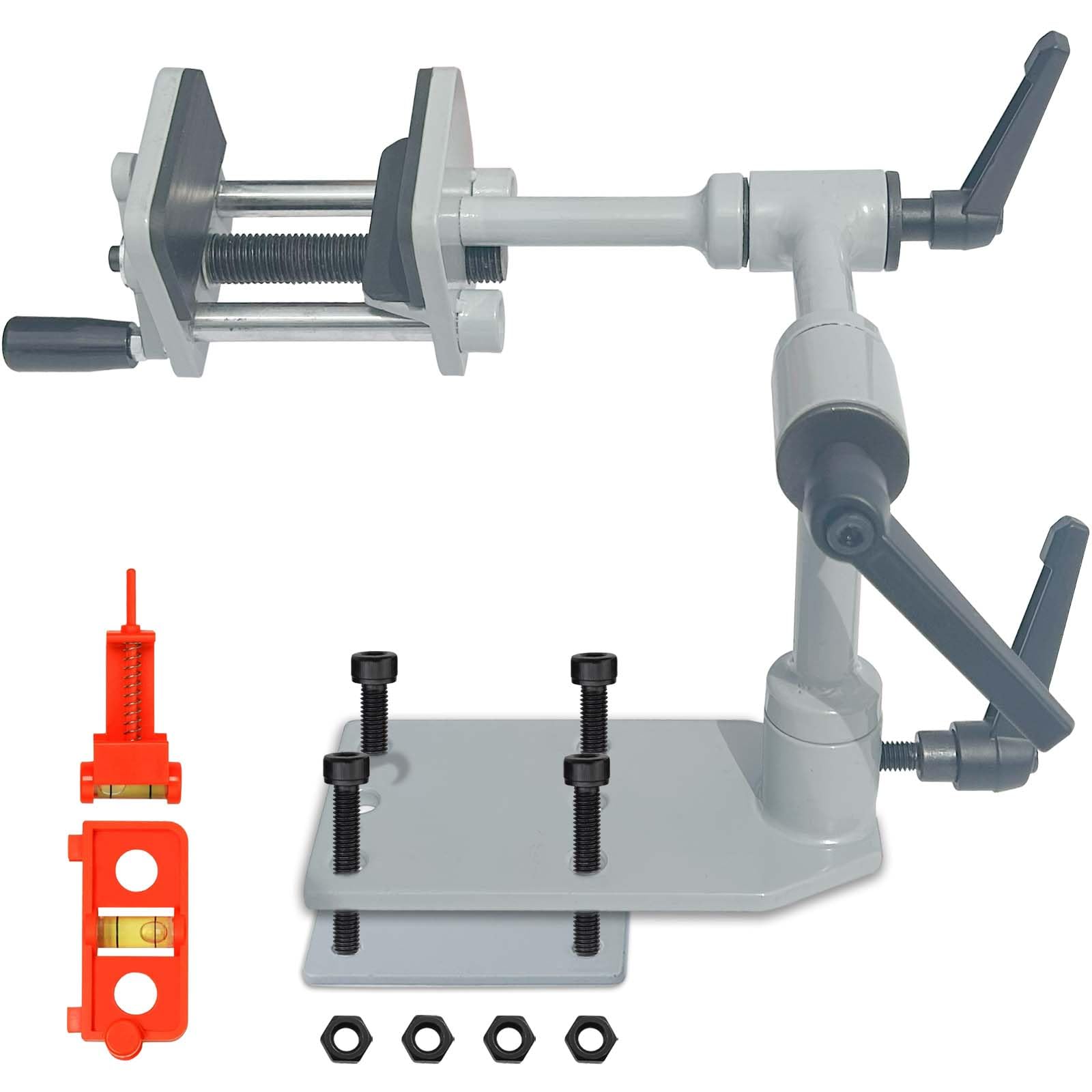 FANOWZUO Universal Bow Vise Bench Vise - 360° Adjustable Archery Bow Vise for Compound & Recurve Bows, Heavy-Duty Metal Construction, Stable Table Mount for Bow Tuning, Maintenance & Repair Bow Press