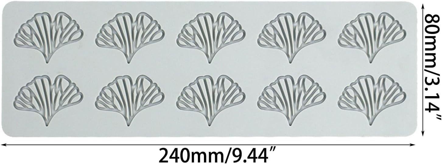 10 Cavity Hollow Lace Mat Fondant Embosser