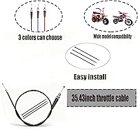 Vista 2 de Cable de acelerador de 35.43" 90cm para 50cc 70cc 110cc 125cc Baja Dirt Runner SSR125 TaoTao MadMax Coolster M-125 X-pro SYX Roketa SDG NST Apollo