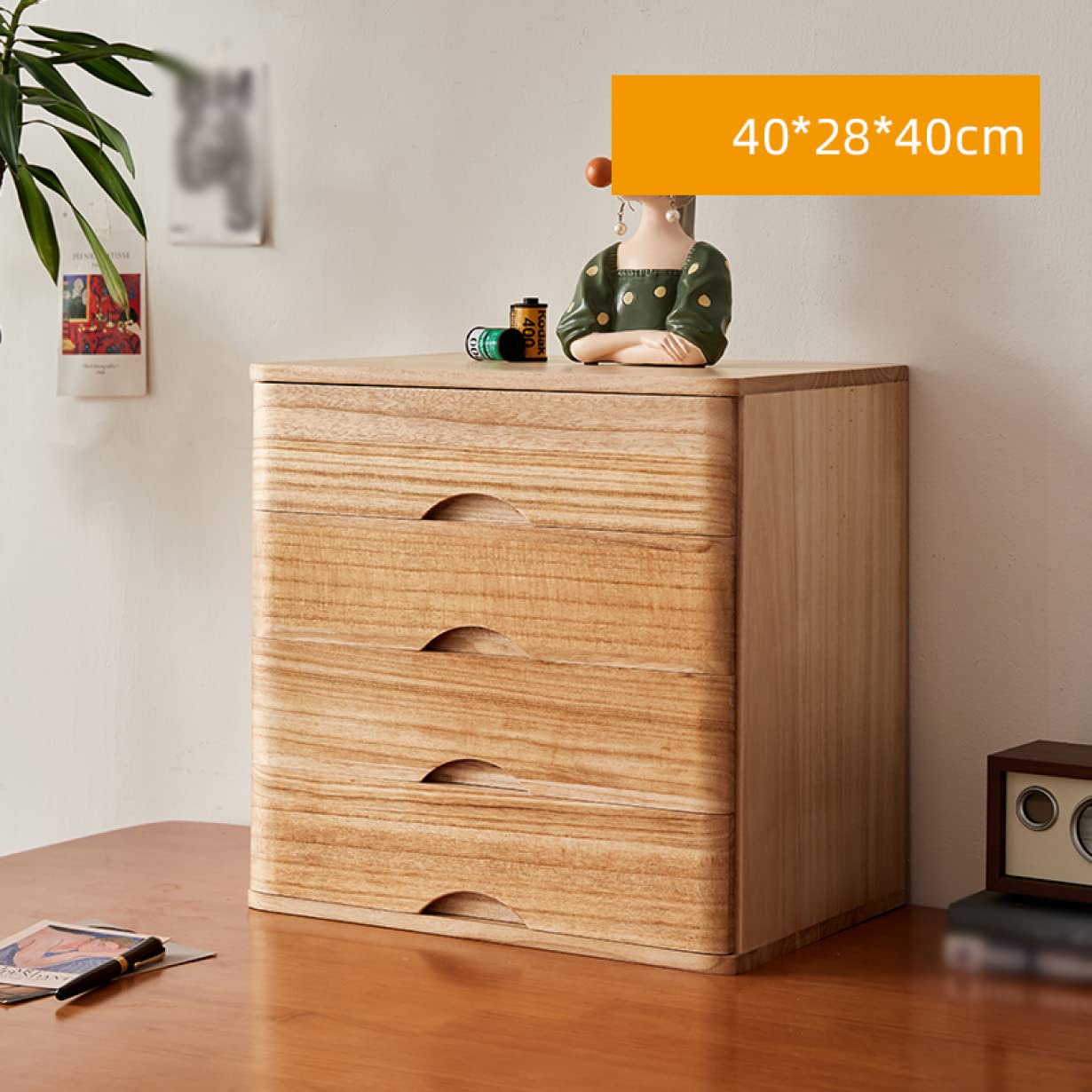 Amazon.co.jp: MJKQ9 引出し 収納ボックス 木製 40*28*31cm 大容量