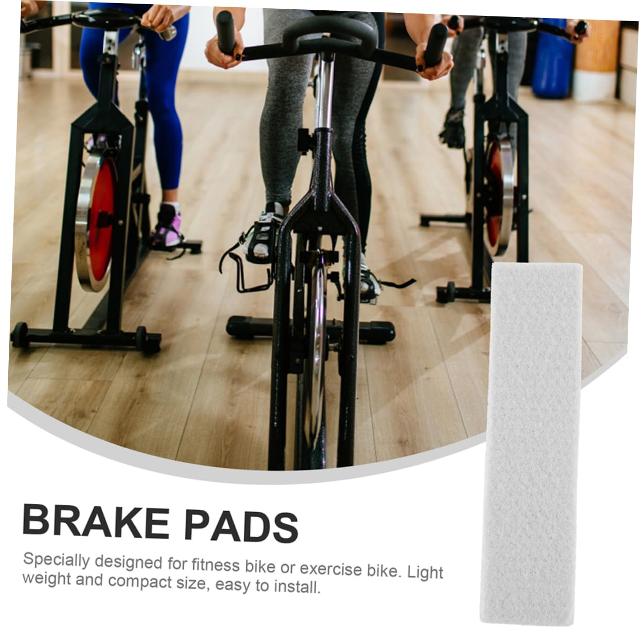 6pièces Plaquettes De Frein Feutre pour Vélo Lot pour Vélo Exercice Installation Rapide Matériau Résistant à Usure Et Antidérapant Compatible avec Équipements De Fitness