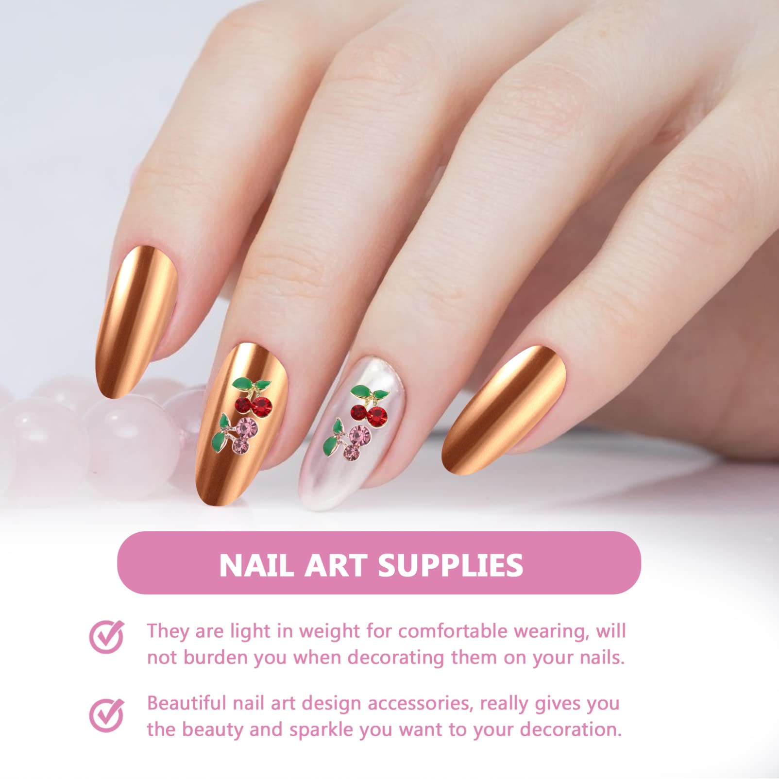 Housoutil 300pezzi Charms Per Unghie Decorazioni Per Nail Art Accessori Per Unghie Per e
