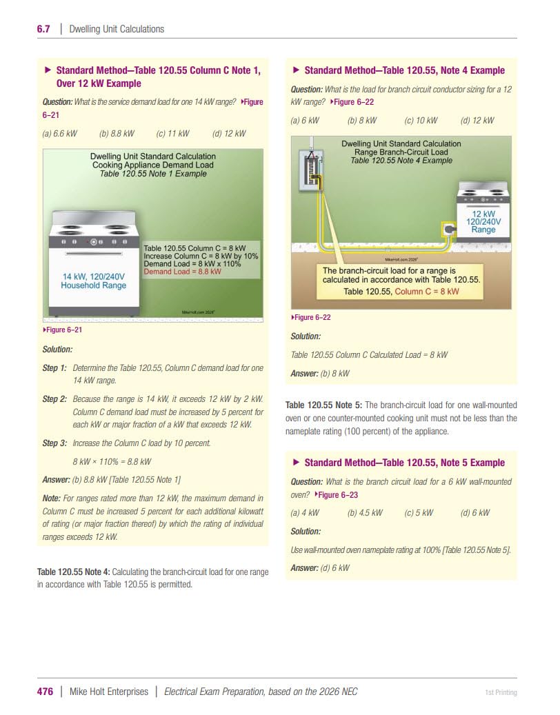Mike Holt's Electrical Exam Preparation Book w/ Journeyman Electrician Practice Exam, 2026 NEC