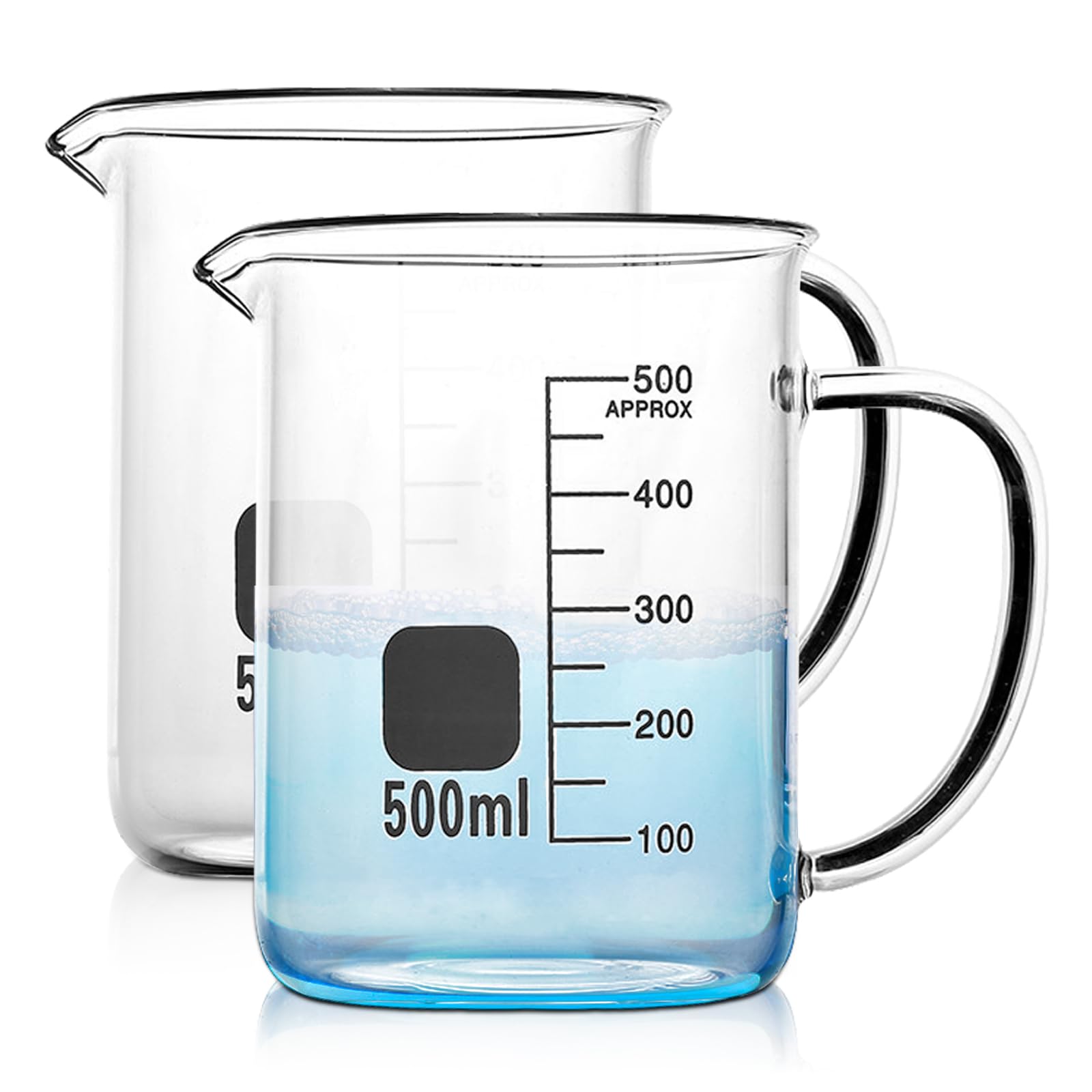 Tasse Science Caféine Mug Bécher Verre Borosilicate 450ml - Design Caféine  Et Échelle Graduée - Pour Café Et Sciences Gobelet Verre Borosilicate, image size:1600x1600