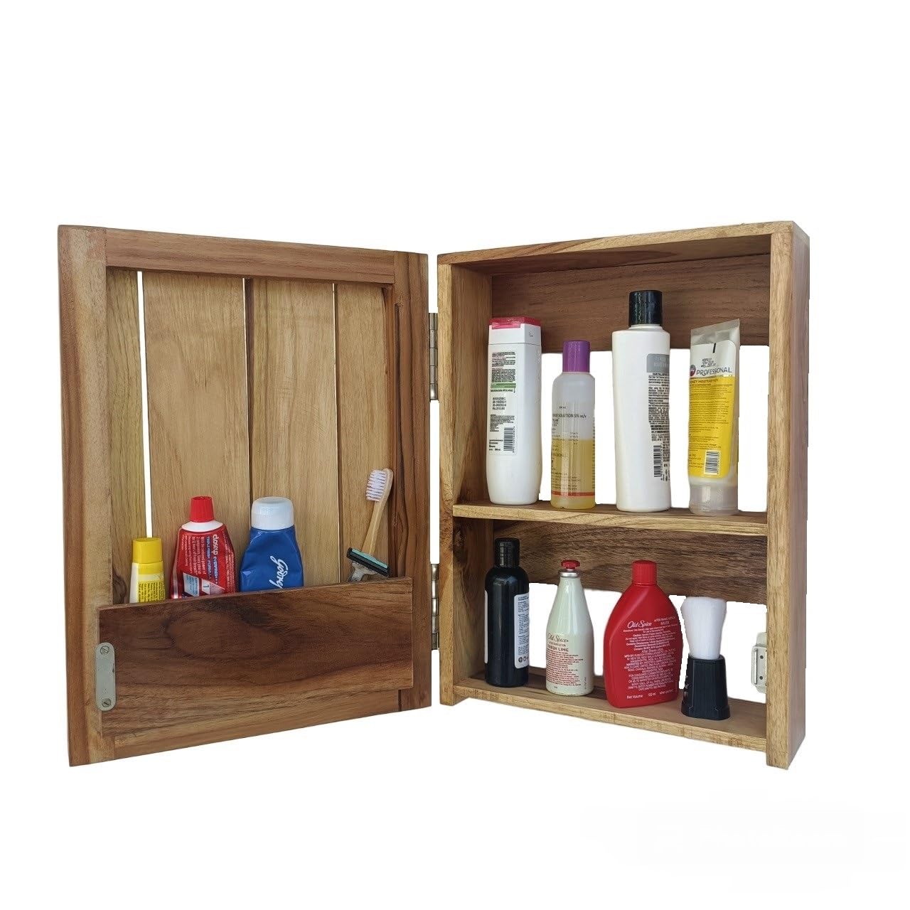 Wisekrafter Teakwood Make Wall Mount Multipurpose Bathroom Accessories Storage Organizer/Cabinet/Rack/Shelf/Caddy/Shampoo Conditioner Soap Holder BT007 (B09XN9W4X1) Amazon Price History, Amazon Price Tracker