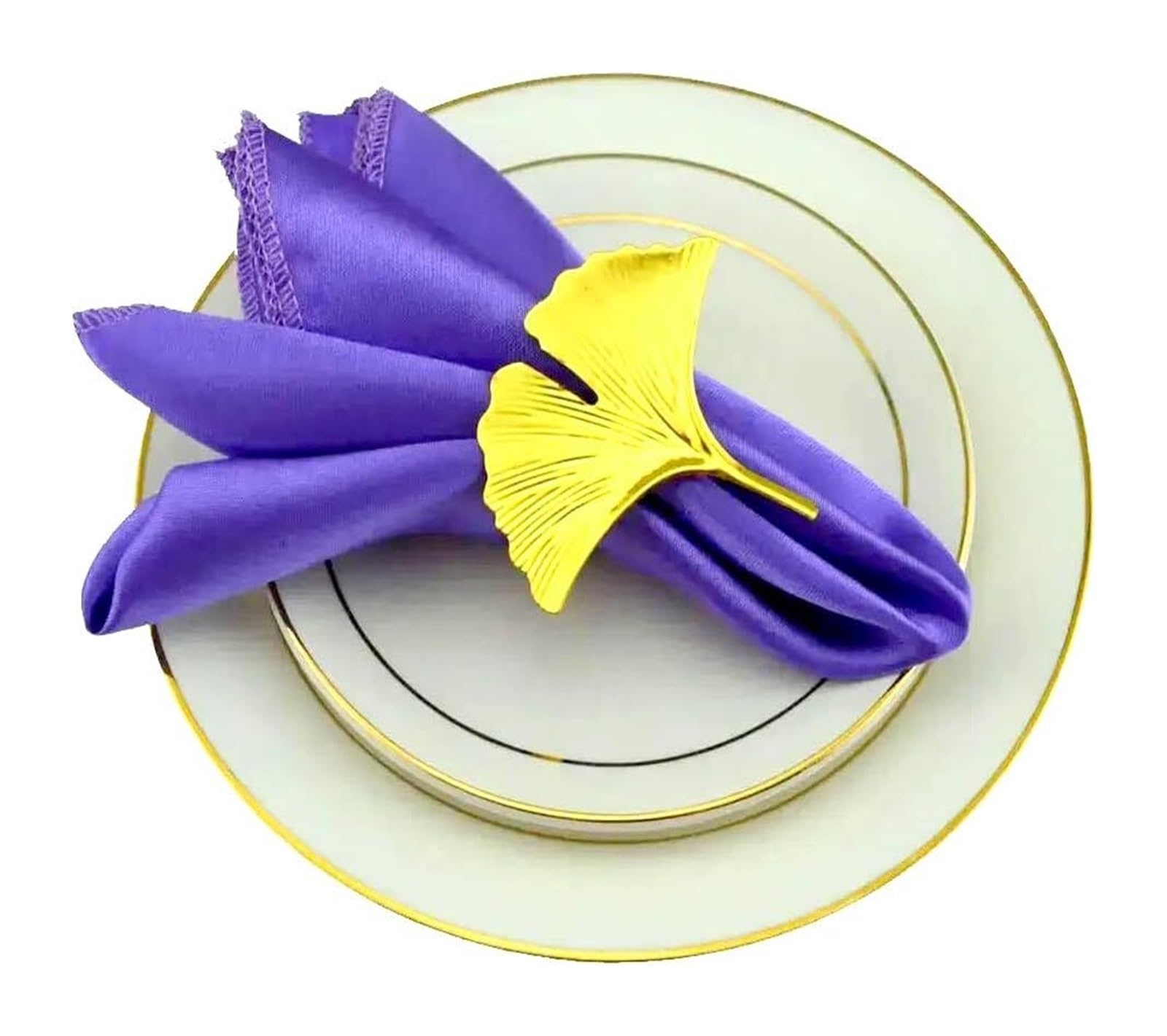 Silky Satin Cloth Napkins, Cotton Polyester Satin Napkins(Light Purple,24PC)