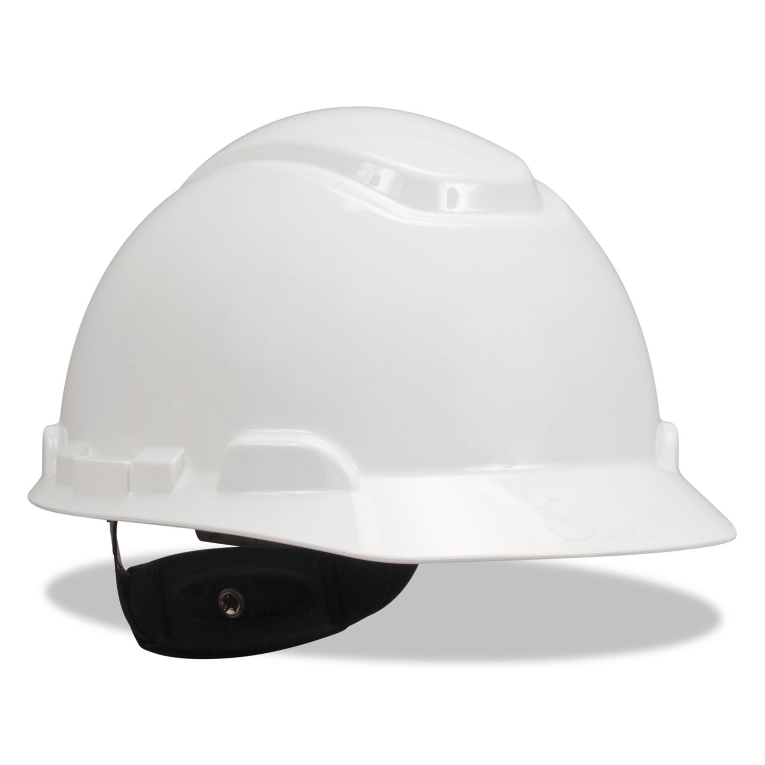 3M Hard Hat, White, Lightweight, Adjustable 4-Point Ratchet, H-701R