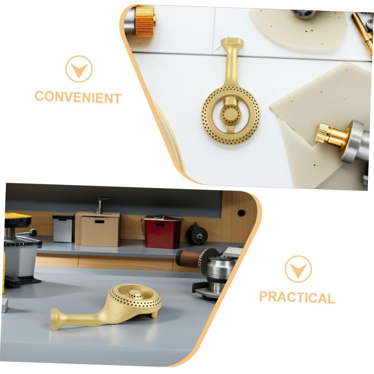 Toyvian 2pezzi Testa Di Bruciatore in Ghisa Per Fornello Gas Di Ricambio Per Testa Del Bruciatore Antiscivolo Per Piano Cottura Accessori Da Cucina Per Cottura Precisa