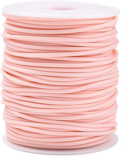 Vista 79 de FASHEWELRY 32.8 yardas 0.079 in Cables de goma para tejer cuerdas de peluquero 0.079 in de goma para puntada de goma protector de goma 6