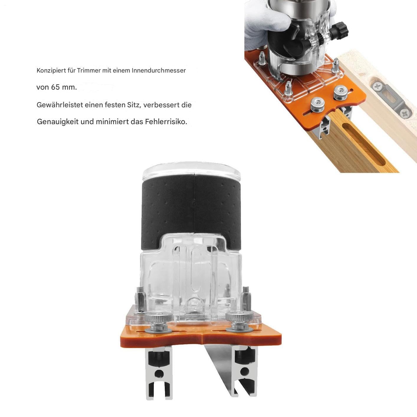 Holzfräser Trimmer,2-in-1 Multifunktionales Einstellbares Nutwerkzeug,Cutter Aus Bakelit Mit Rolle Locator Und Verbinder Werkzeug | Für Heimwerken Holzarbeiten Reparatur Hobby Basteln Schrankbau Möbel