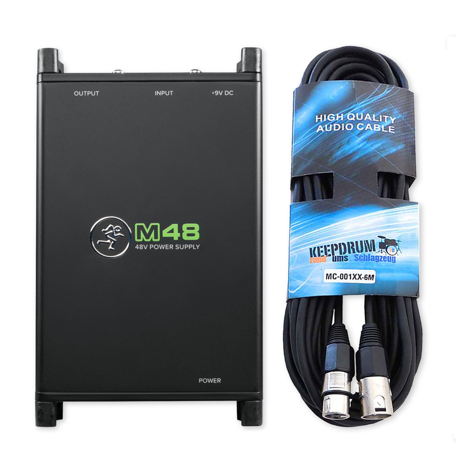 Mackie M-48 Alimentazione phantom 48 V 1 canale con cavo keepdrum