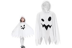 Jimall Girls Halloween Costume Ghost Fancy Dress for Kids Age 7-10