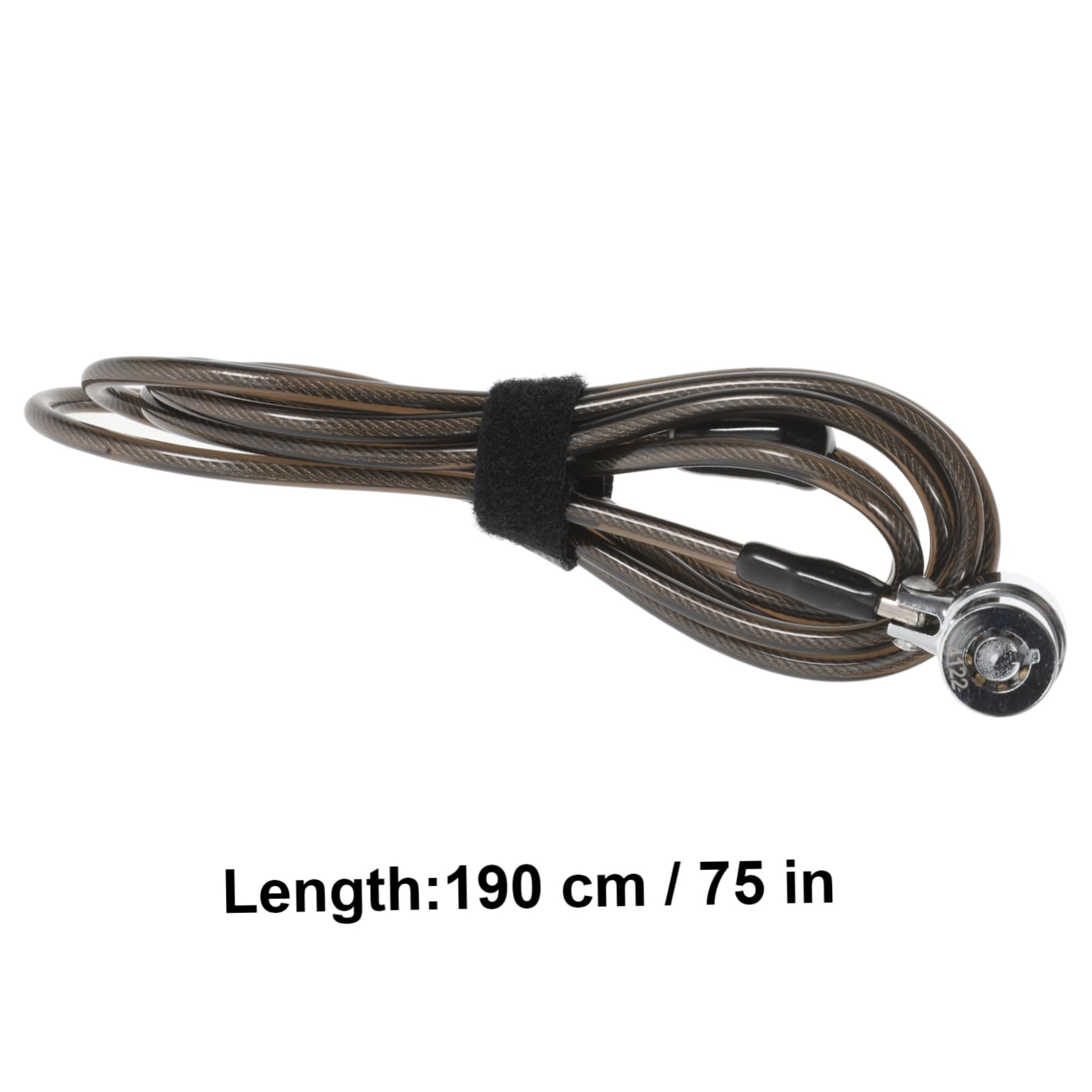 GAROZATION 2m Creative Thickened Laptop Lock Portable Cable Lock with Buckle Security for Home Office and Dormitory Use Black