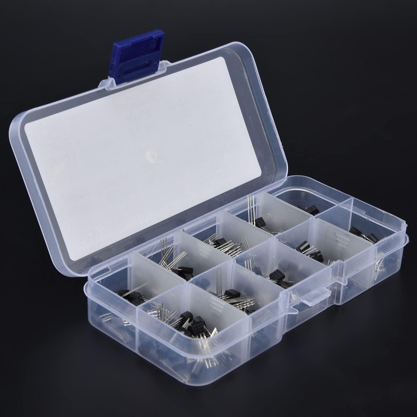 200 Stück Transistor Set, Dioden Sortiment Kit Mit Clear Box,BC327 BC337 BC517 BC547 BC548 BC549 BC550 BC556 BC557 BC558
