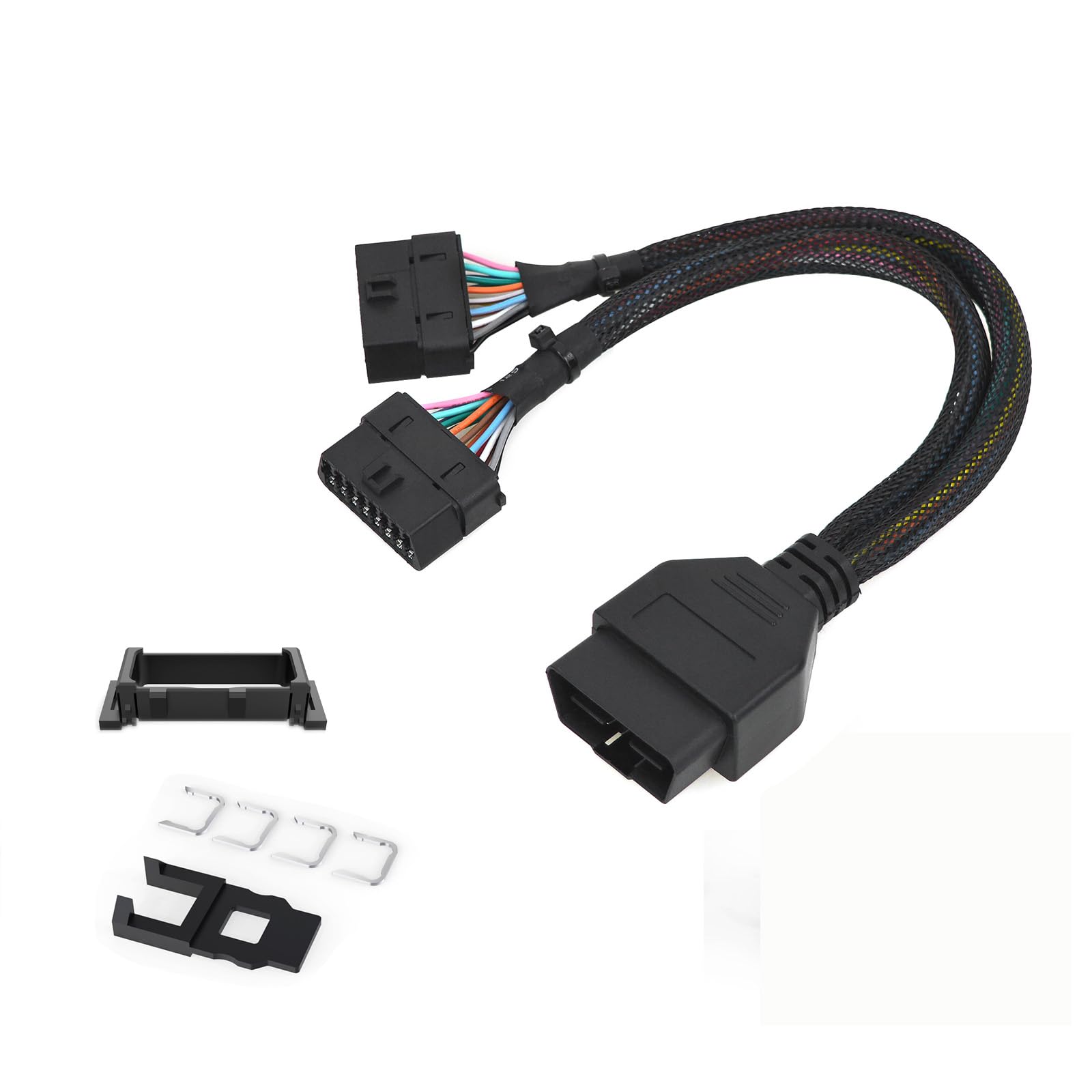 Kit de arnés OBD Y Cable divisor para puerto Honda OBD2, 1 macho a 2 hembra, extensión para rastreador GPS y dispositivos de diagnóstico automotriz