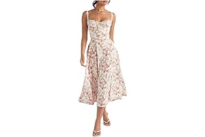 Women's Floral Corset Top Dress: Blossoming Beauty for All Occasions