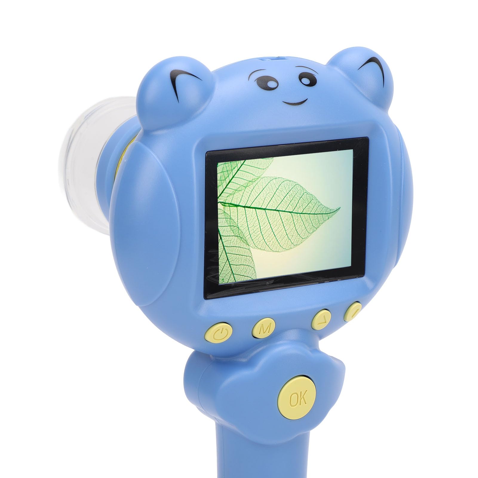 Ręczny Mikroskop 48 MP dla Dzieci, Uroczy Mini Mikroskop z 2 Wyświetlaczami LCD, dla Małych Dzieci Zestaw Nauk Edukacyjnych Zabawki na świąteczne Prezenty Urodzinowe, Zabawka dla
