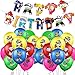 Pat' Patrouille (Paw Patrol) Lot de 21 ballons décoratifs pour fêtes d'anniversaire, décoration pour fêtes, cadeaux pour enfants.