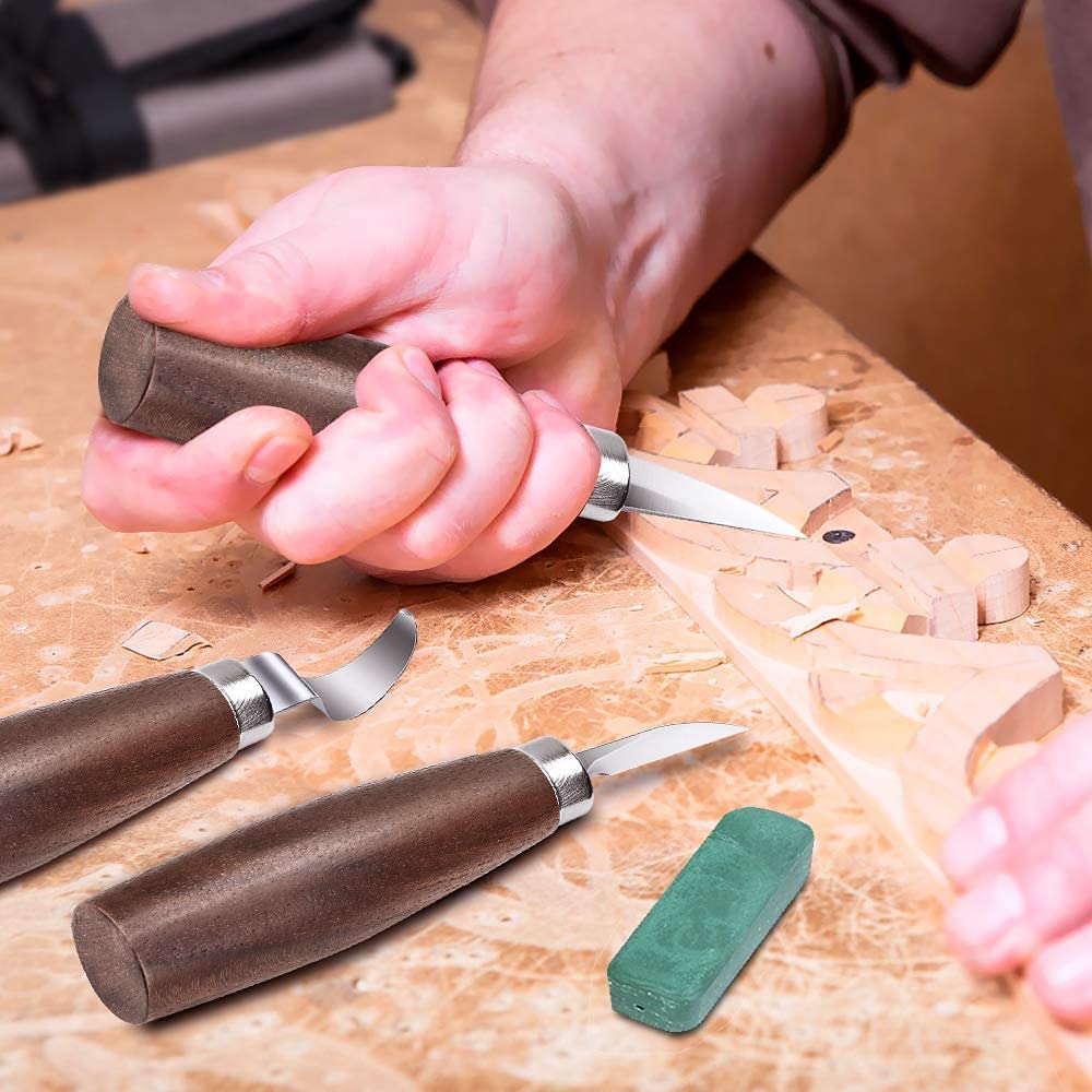 Wood Carving Knives, Wood Carving Tools Set, 10 in 1 Whittling Wood