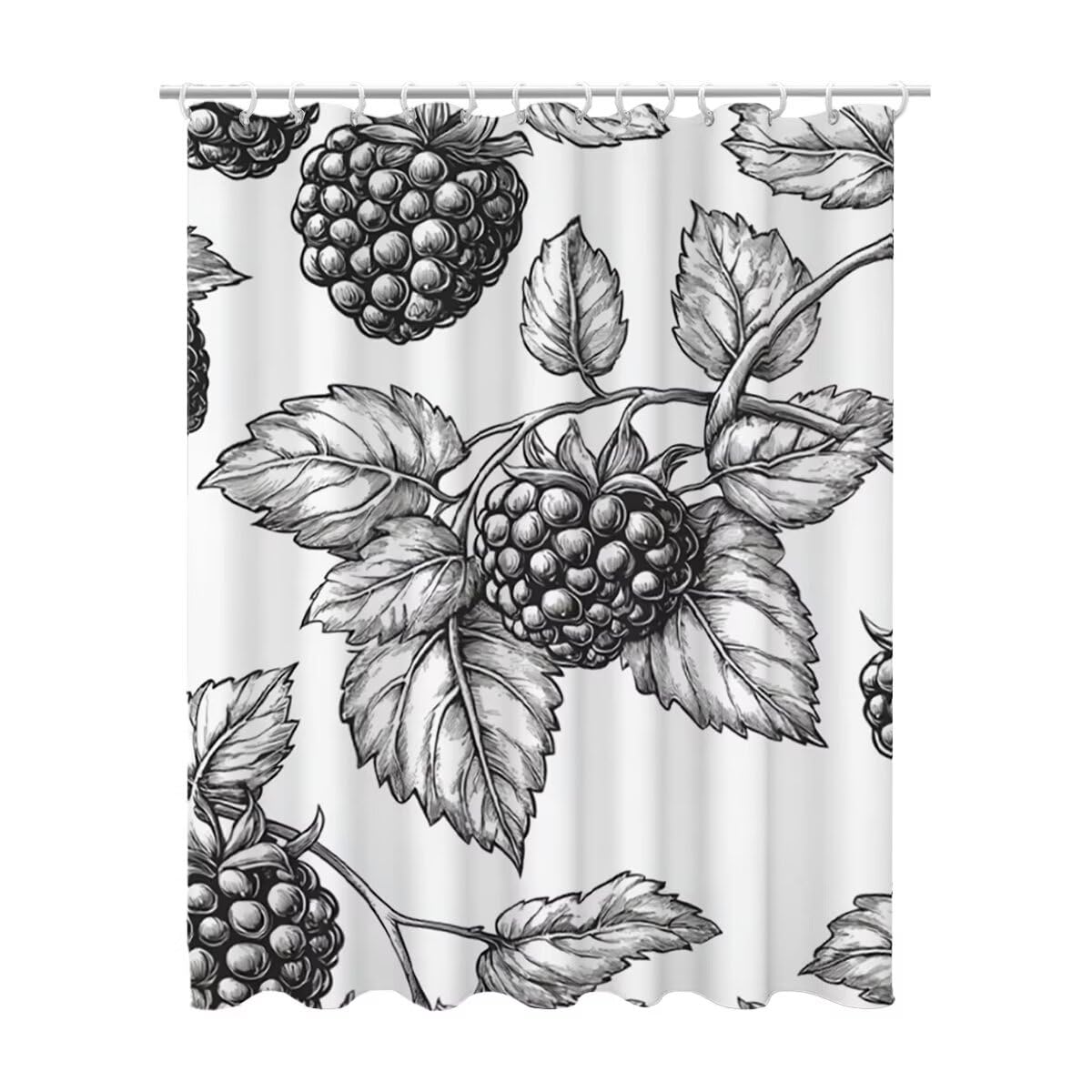 Rideau douche 180x180 anti-moisissure en polyester gris épais