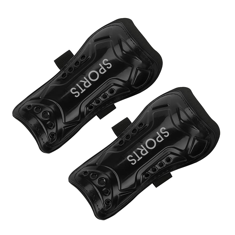 Yingd Shin Protector, Shin Pads, Training Leg Guards for Kids Started Football for Children (Black)
