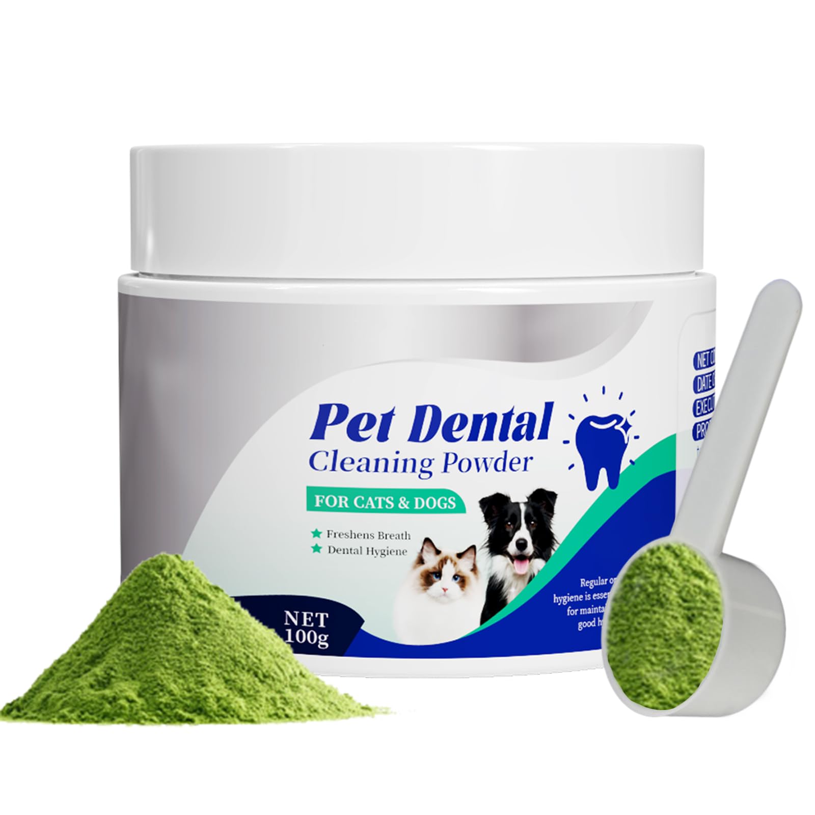 Effves Dog Dental Powder – Advanced Formula for Tartar Control & Breath Freshening – Complete Oral Care for Small to Large Dogs