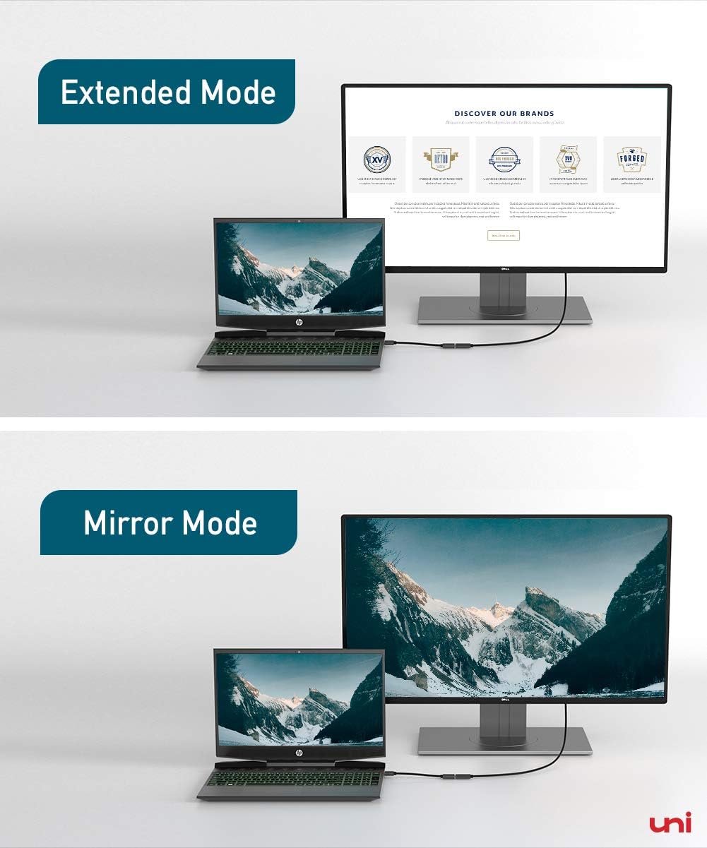 DisplayPort to HDMI Adapter, uni DP to HDMI Adapter (4K UHD ) Uni-Directional Display Port to HDMI Converter Compatible for Lenovo, HP, DELL, GPU, AMD, NVIDIA and More : Electronics