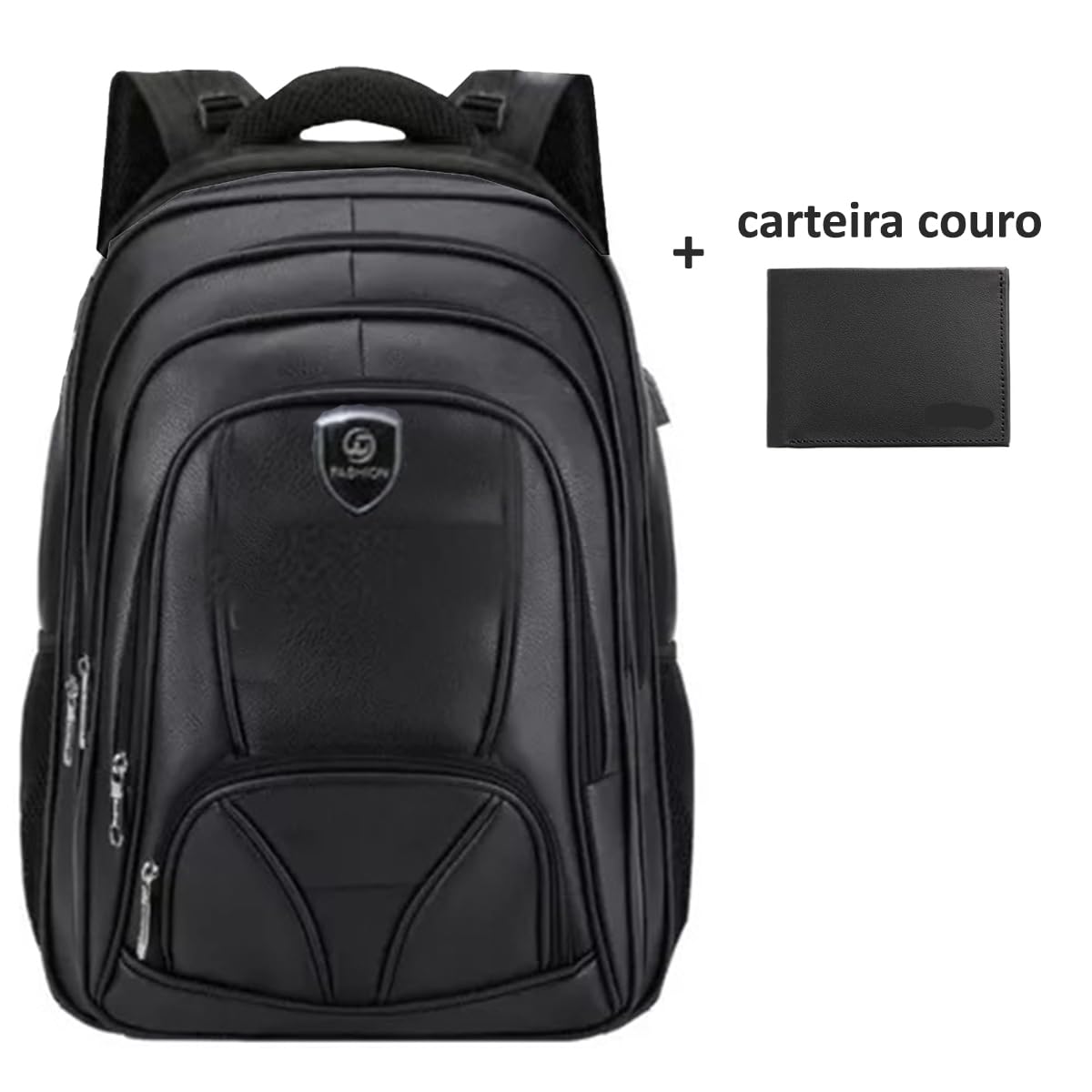 Mochila Masculina Couro Refor?ada Bolsa Notebook Imperme?vel Executiva com USB e carteira de couro leg?timo em promoção! Veja a oferta e mais achadinhos de Mochilas & Pastas Masculinas 2 Hoje é o melhor dia para comprar Mochila Masculina Couro Refor?ada Bolsa Notebook Imperme?vel Executiva com USB e carteira de couro leg?timo com aquele preço maroto! Promoção! Aproveite a oferta! 2