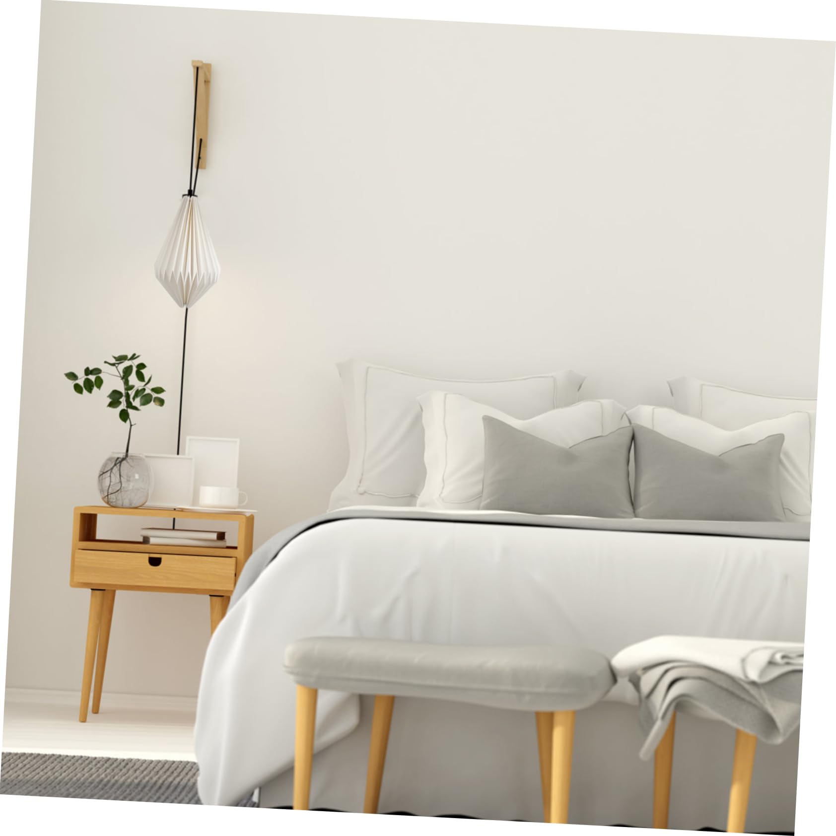 HOMSFOU 2pezzi Lampada Sospensione Origami Paralume Decorativo Per Chandelier e Illuminazione Domestica Materiale Sicuro e Inodore Stile Creativo Per Soggiorno e Ristoranti