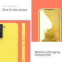 YATWIN Silicone Back Case for Samsung Galaxy S22 Plus, Soft-Touch Phone Back Cover for Samsung Galaxy S22 Plus - Yellow gallery image