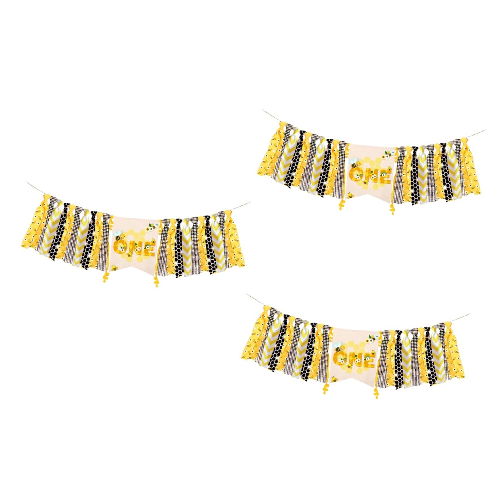Abaodam 3pezzi Banderina Decorativa Per Compleanno Tema Api Per Striscione Per Prima Festa Di Compleanno Decorazioni Versatili Per Interni Ed Esterni Riutilizzabile e Facile Da Installare