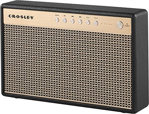 Crosley CR3112A-BK Montero Portable Rechargeable Bluetooth Speaker with USB Phone Charger, Black