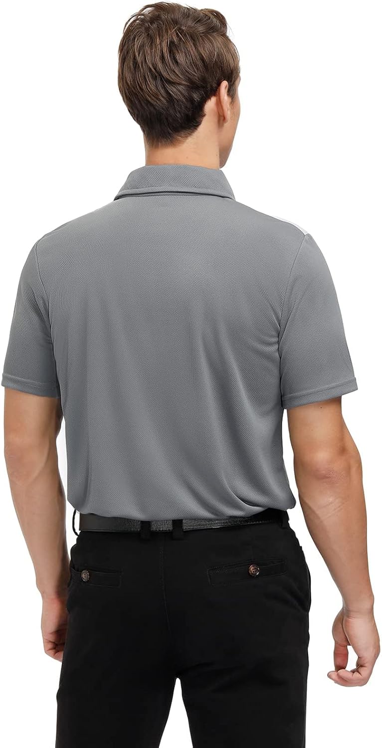 Corna Men's Big and Tall Golf Polo Shirts Moisture Wicking Performance Dry Fit Collared Shirts for Men L-6XL - Image 5