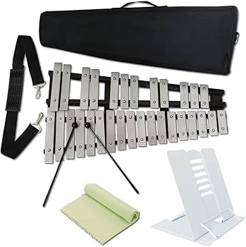 鉄琴 グロッケン 30音 卓上 鉄琴 楽器 子供 グロッケン 卓上鉄琴 30音 マレット 4本 収納