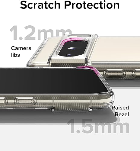 Miniatura 8 de Ringke Fusion Muestra la belleza natural Funda compatible con Google Pixel 8 Pro, a prueba de golpes, transparente, para mujeres y hombres,