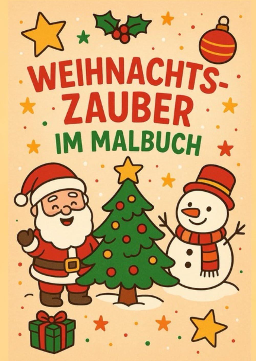 Weihnachtszauber im Malbuch: Fröhliche Ausmalbilder für Kinder