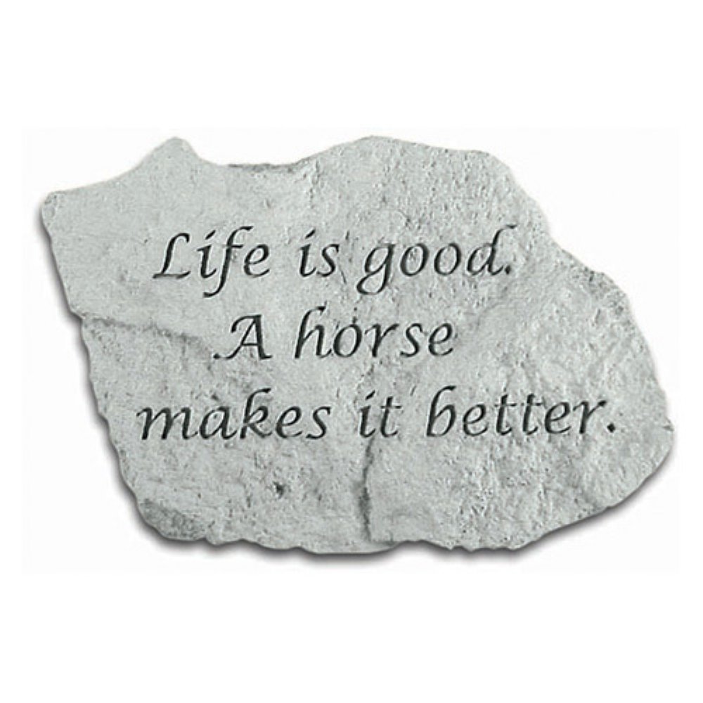 Kay BerryInc. 47520 Life Is Good A Horse Makes It Better - Garden Accent - 5 Inches x 3.25 Inches x 1.25 Inches