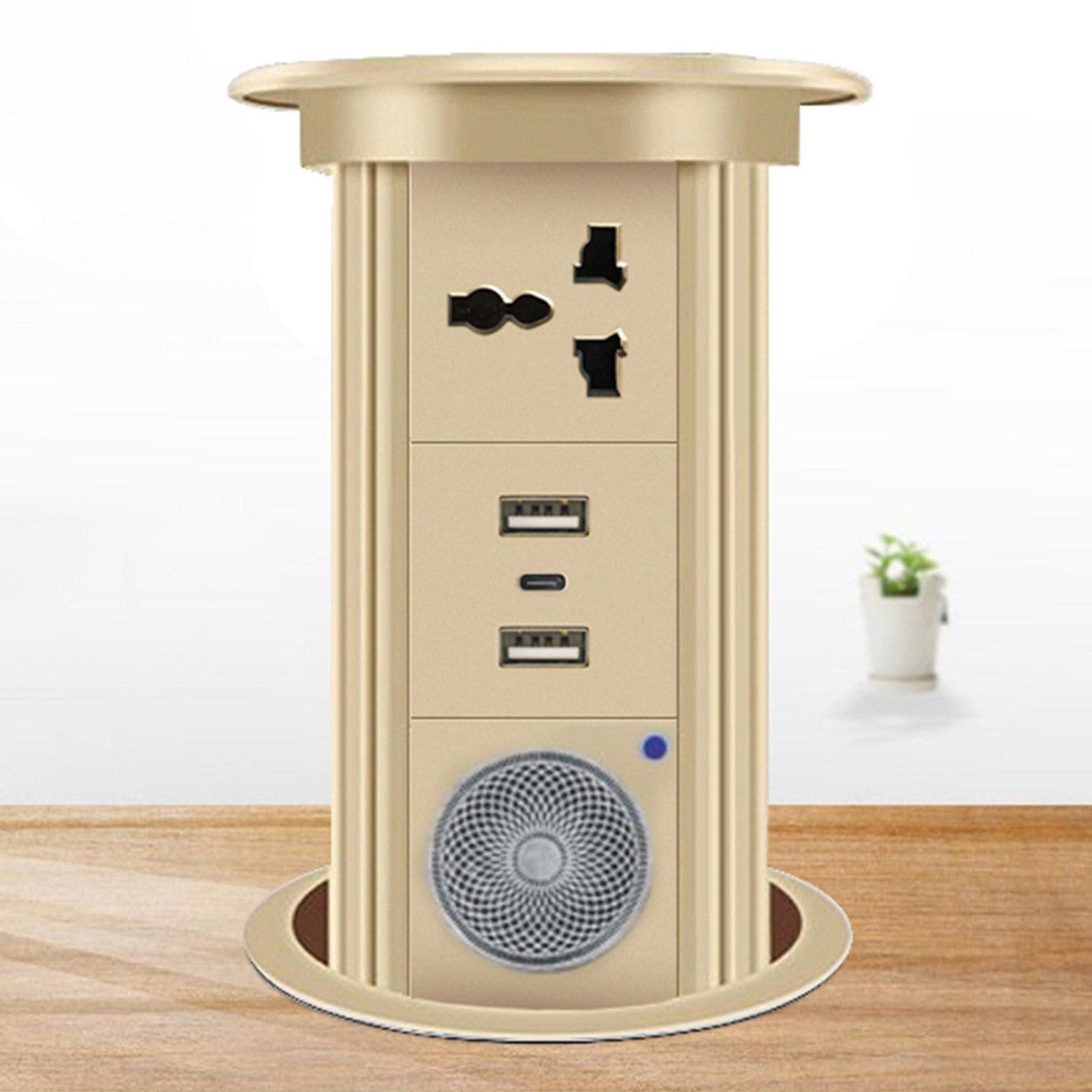 Power Strips Pop Up Socket, Hidden Desktop Switch Strip, Embedded Suitable for Kitchen, Office, Conference Room(G)