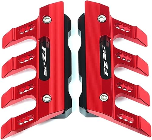 TCHAU Front Fork Guards for Yamaha FZ-25 FZ25 FZ 25 Motorcycle Mudguard Side Protection Mount Shock Absorber Front Fender Cover Slider (Color  Red)