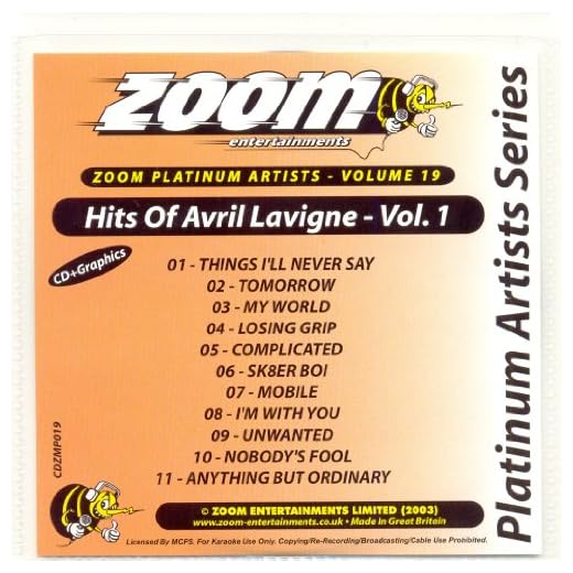Karaoke Cdg Avril Lavigne Vol 1