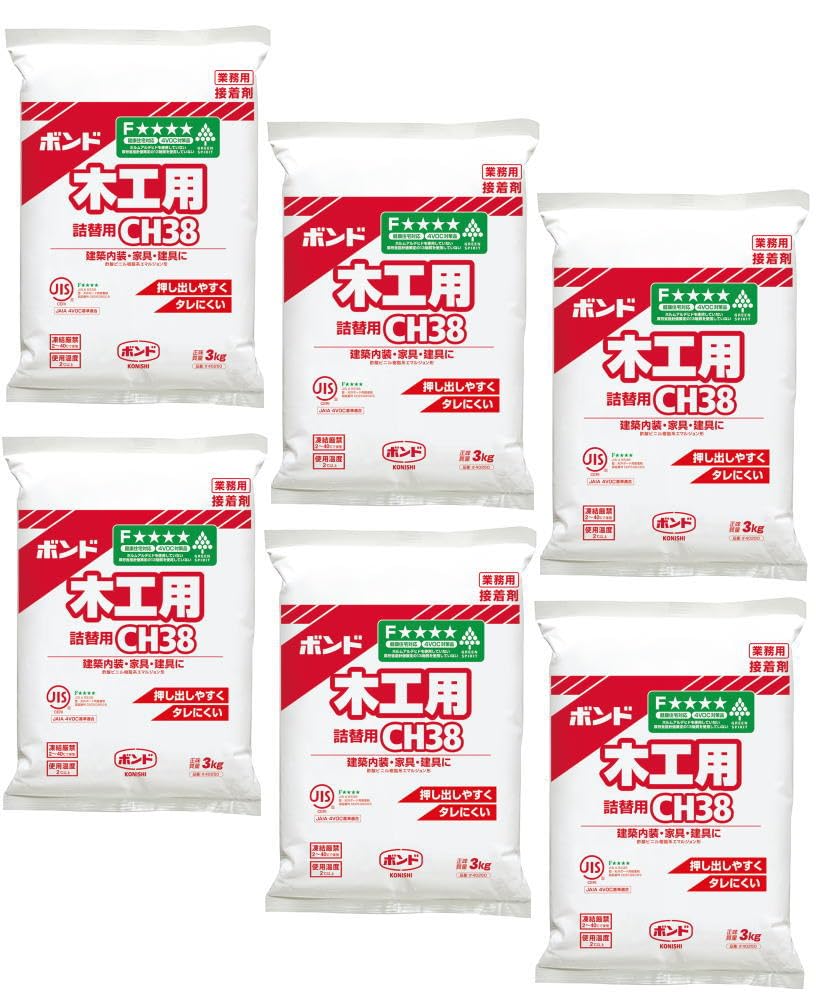 Amazon.co.jp: コニシ - ボンド 木工用 CH38 詰替用(3kg) 6個セット
