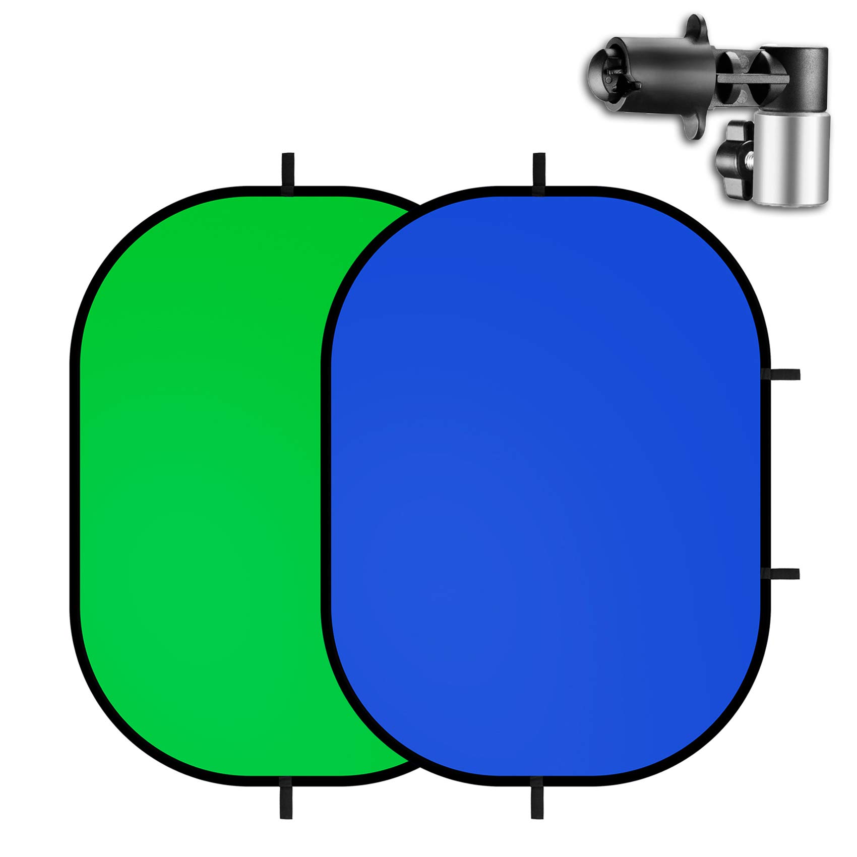 Selens 3x5ft Green Screen Backdrop for Photography, 2-in-1 Collapsible Background Panel with Clip and Carry Bag for YouTube Videos Photo Studio Props