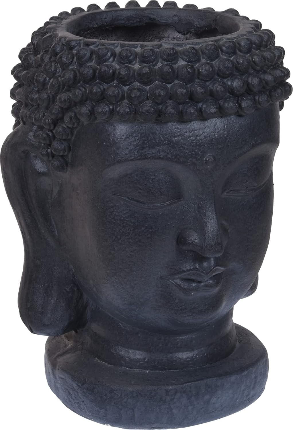 Buddha Head Plant Pot Indoor Home Outdoor Garden Decorative Flower Planter with Serne Zen Design