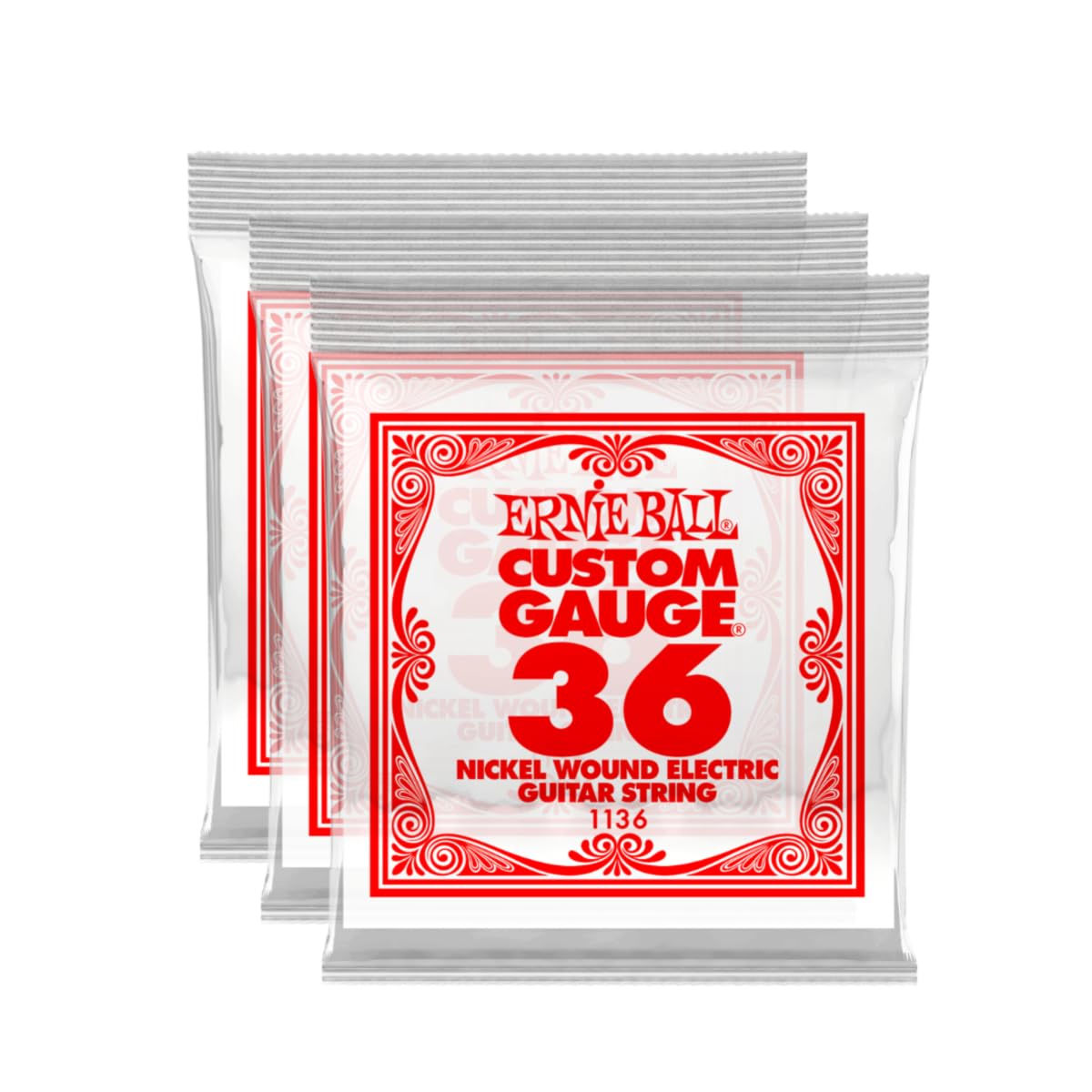 Nickel Wound Single Guitar Strings 3-Pack .036 Gauge 3-Pack