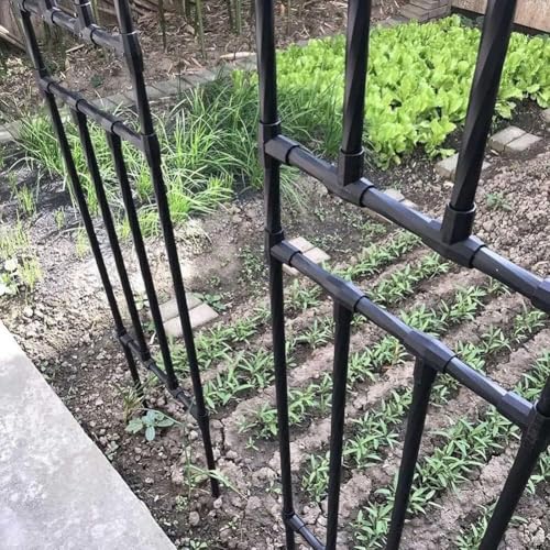 Arche de décoration de jardin en métal noir pour extérieur