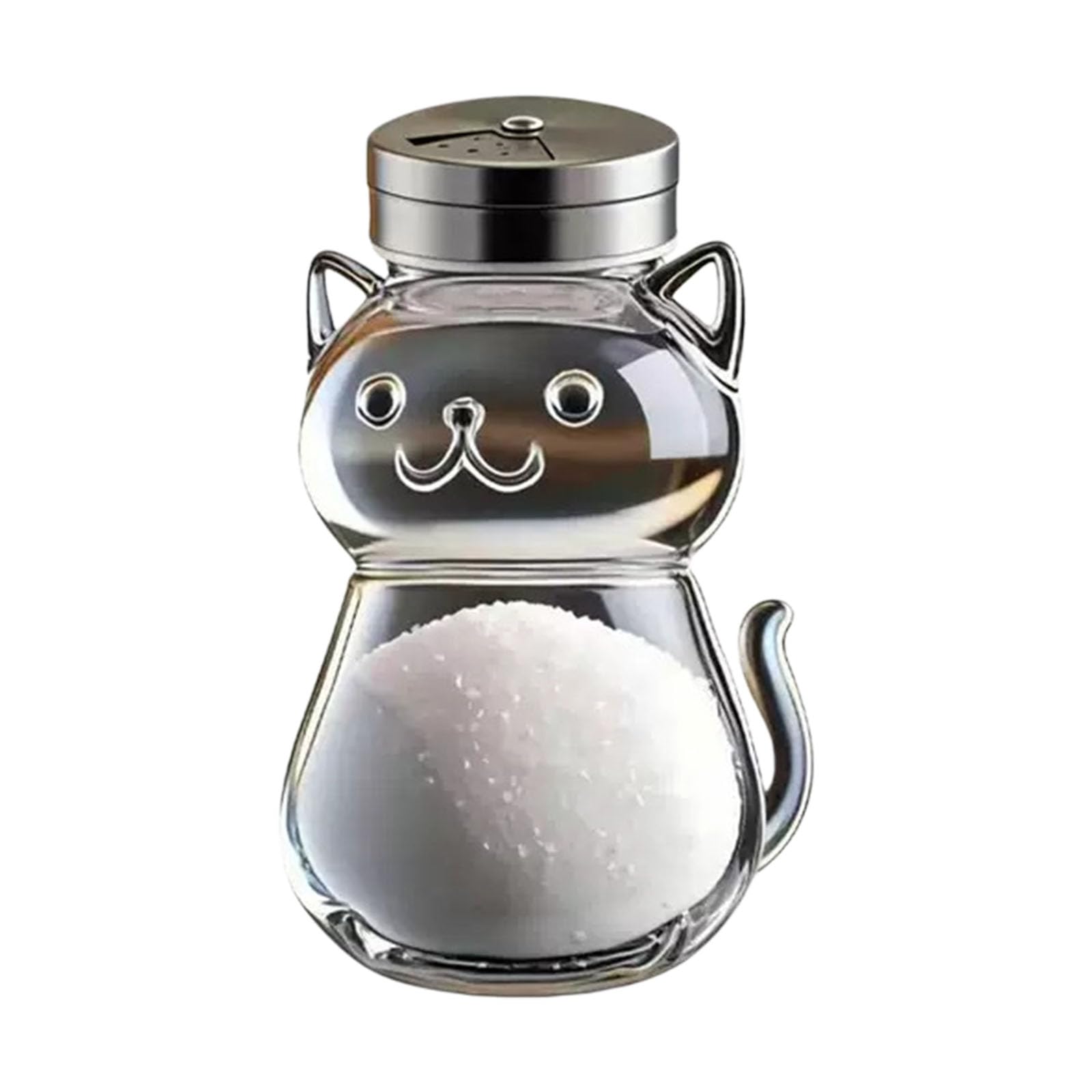 TFAOYS Glass Pepper Container Ergonomic for Comfortable Grip While Cooking Clear Seasoning Bottle
