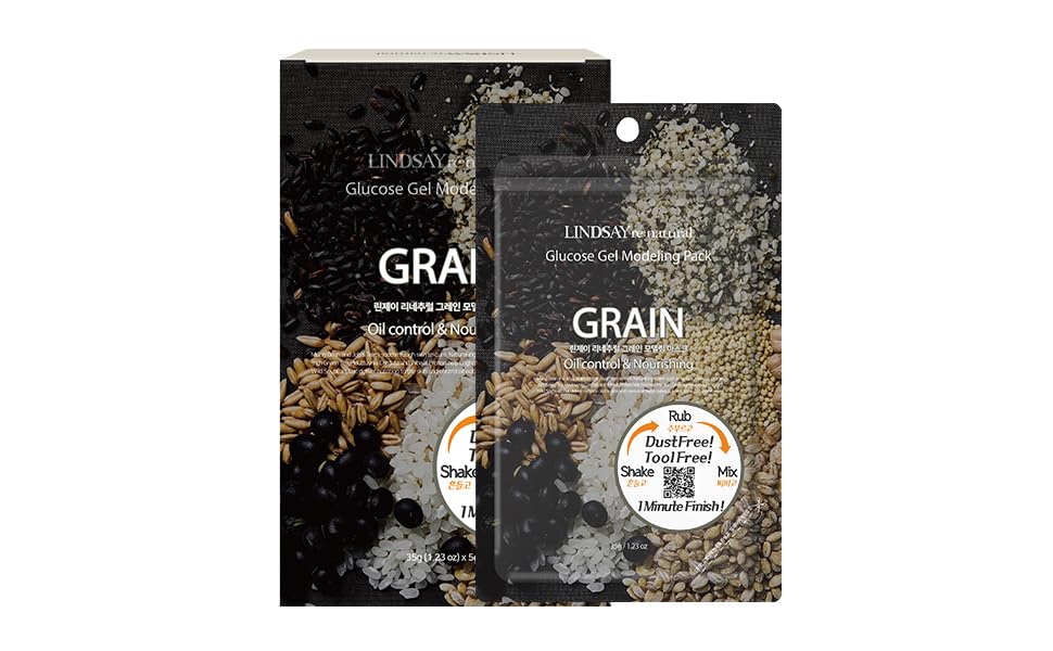 LINDSAY re:natural Grain Modeling Mask 35g*5ea