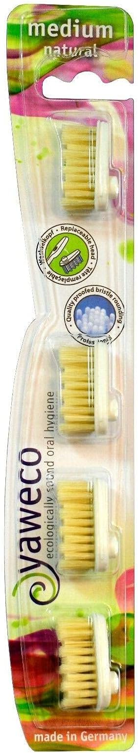 Yaweco Natural Medium Dent Brush Refill Pack of 1 500 g