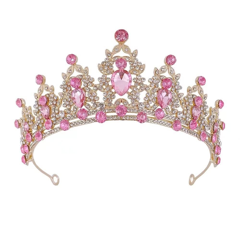 Decentraland Tiara de boda con diamantes de imitación de cristal para novia, boda, princesa, reina, coronación, fiesta de cumpleaños, corona plateada, para niñas y mujeres, carnaval, fiesta de vacaciones,
